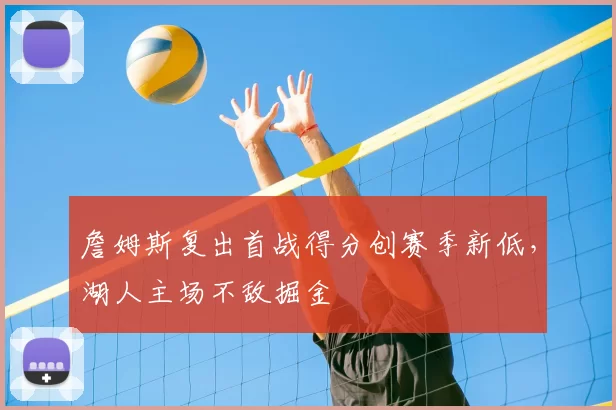 詹姆斯复出首战得分创赛季新低，湖人主场不敌掘金